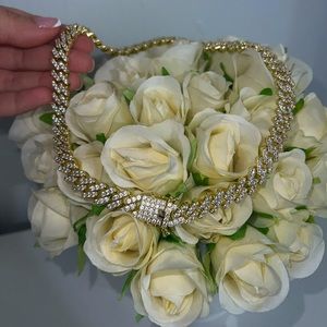 14k gold plated choker